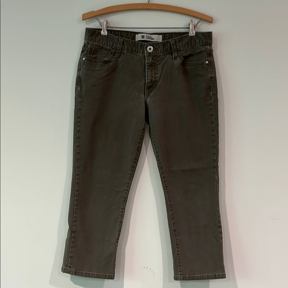 GAP Vintage Women’s 8 Regular Original Low Rise Gray Denim Crop Capri Jeans - Picture 3 of 9